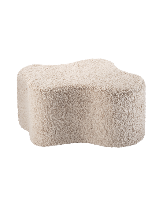 Wigiwama Biscuit Cloud Pouffe - teddystof poef