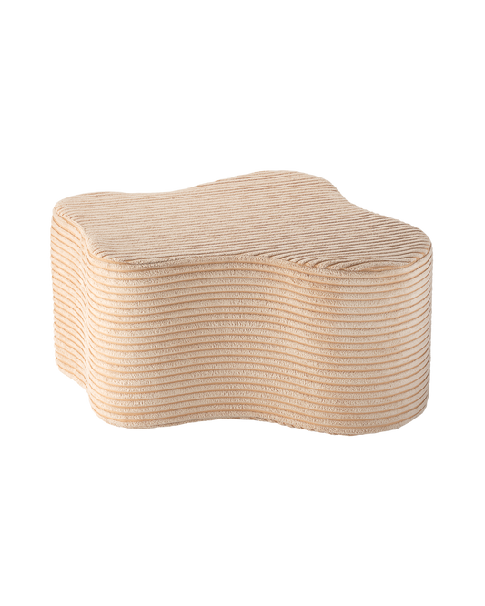 Wigiwama Brown Sugar Cloud Pouffe - ribstof poef