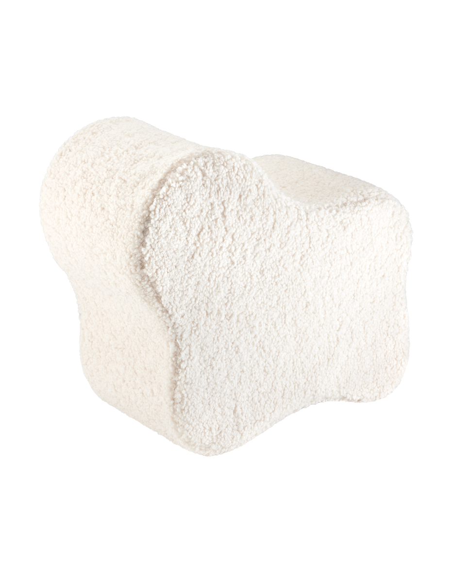 Wigiwama Cream White Cloud Pouffe - teddystof poef