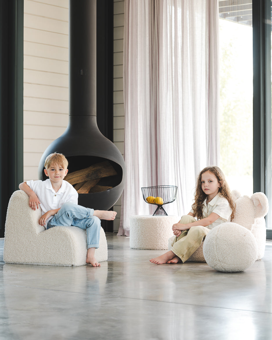 Wigiwama Cream White Cloud Chair - teddystof kinderstoel