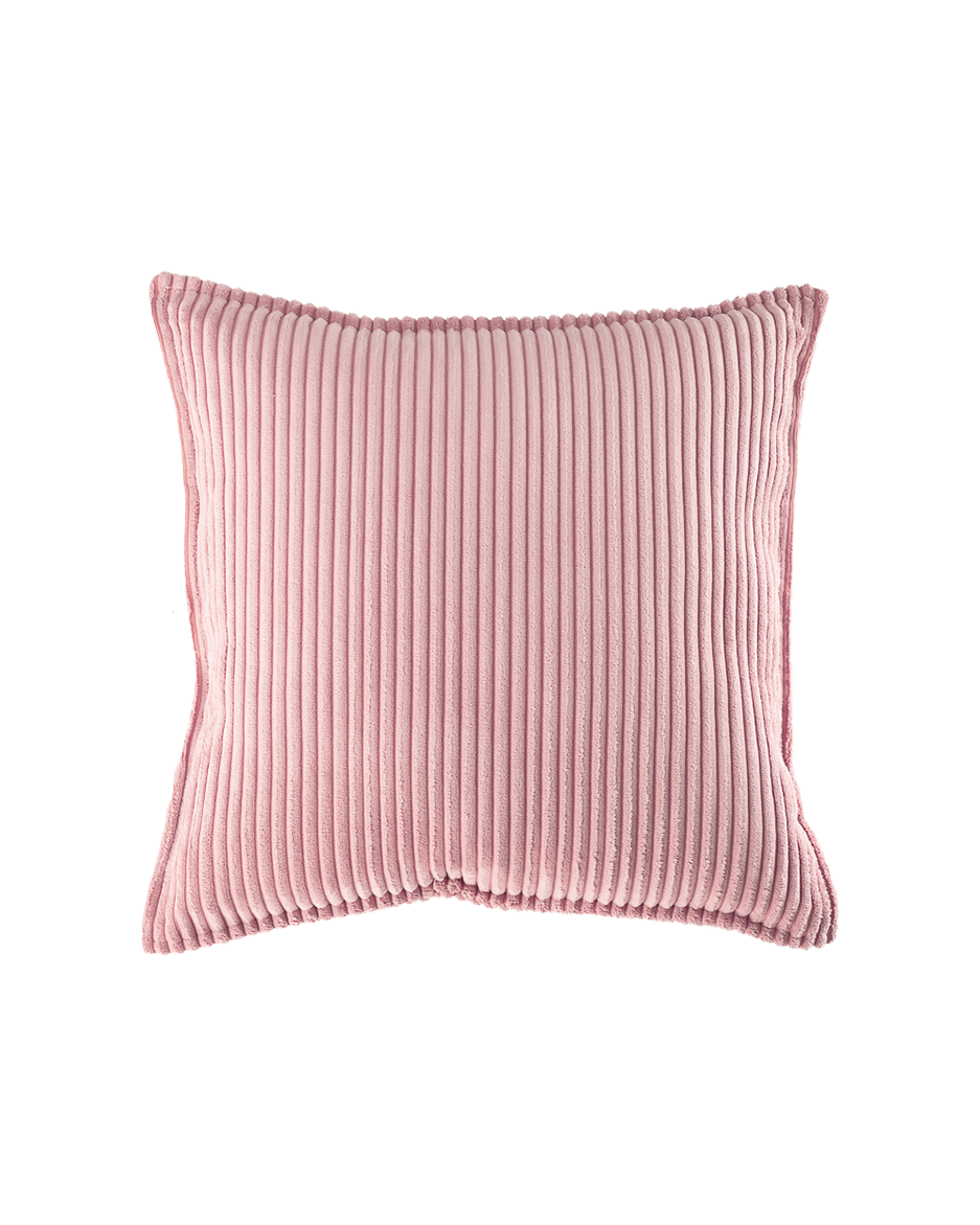 Wigiwama Pink Mousse Block Cushion - ribstof kussen