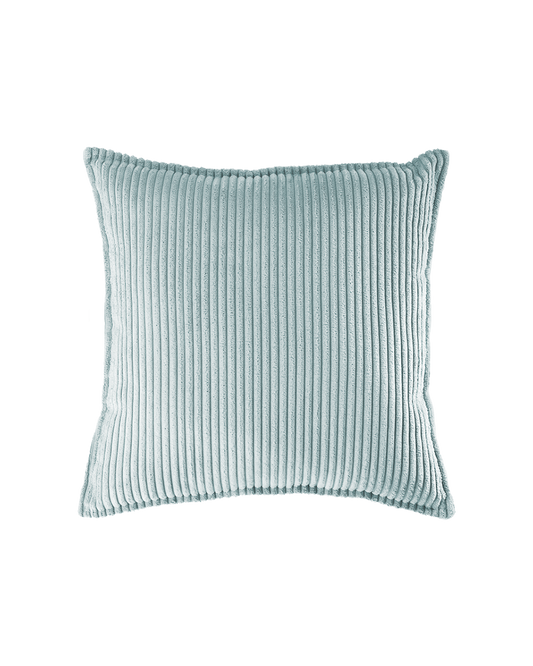 Wigiwama Peppermint Green Block Cushion - ribstof kussen