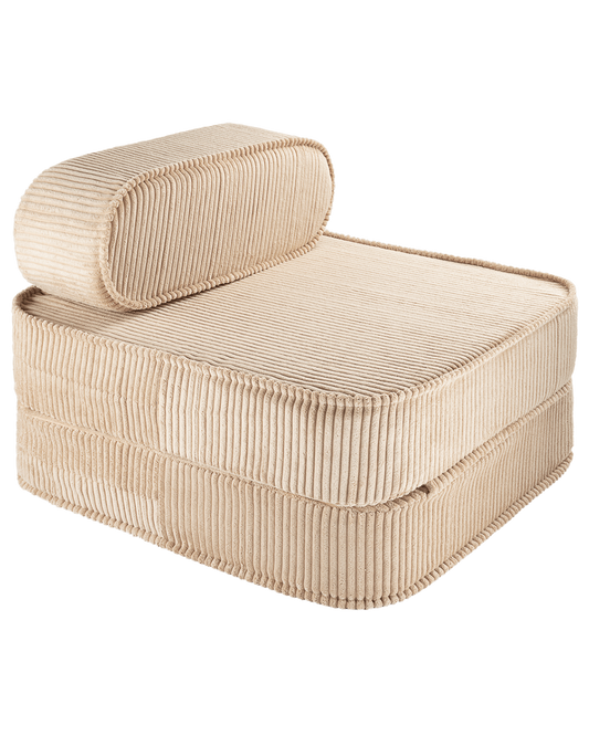 Wigiwama Brown Sugar Flip Chair - ribstof kinderstoel