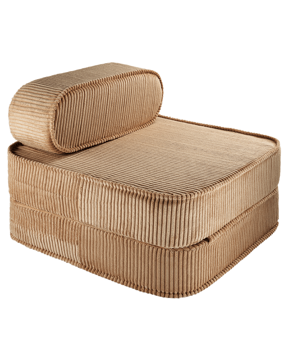 Wigiwama Toffee Flip Chair - ribstof kinderstoel