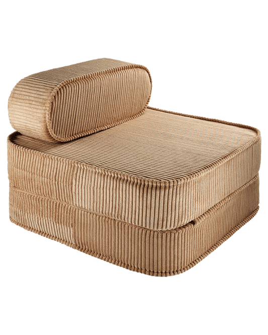 Wigiwama Toffee Flip Chair - ribstof kinderstoel