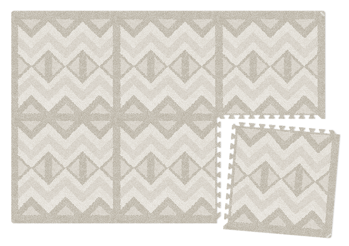 Kilim speelmat foam - Feather Gray