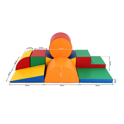 A set of Soft Play Activity Set - Adventurer XL foam blocks that promote gross motor skills and coordination, including the IGLU Soft Play set.