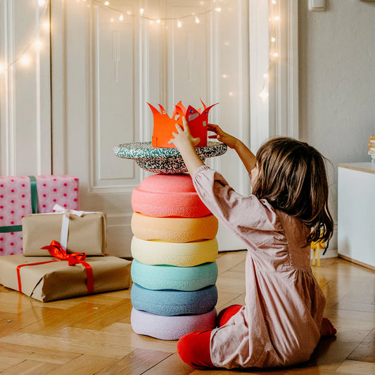 Stapelstein Pastel set van 6 + Blush balance board