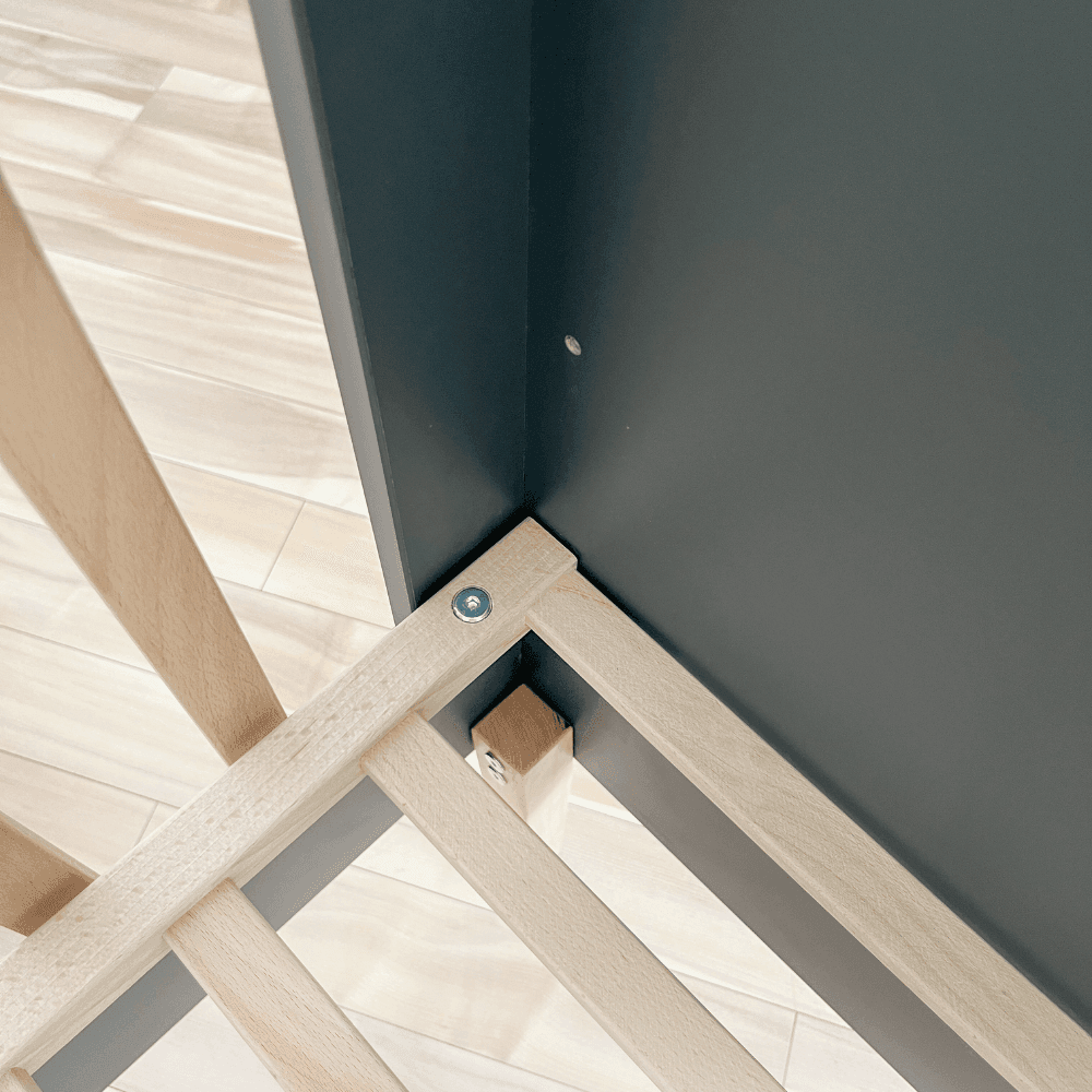 ATB ILA ledikant 140 × 70 cm 2-in-1 – grijs – aanvullende afbeelding