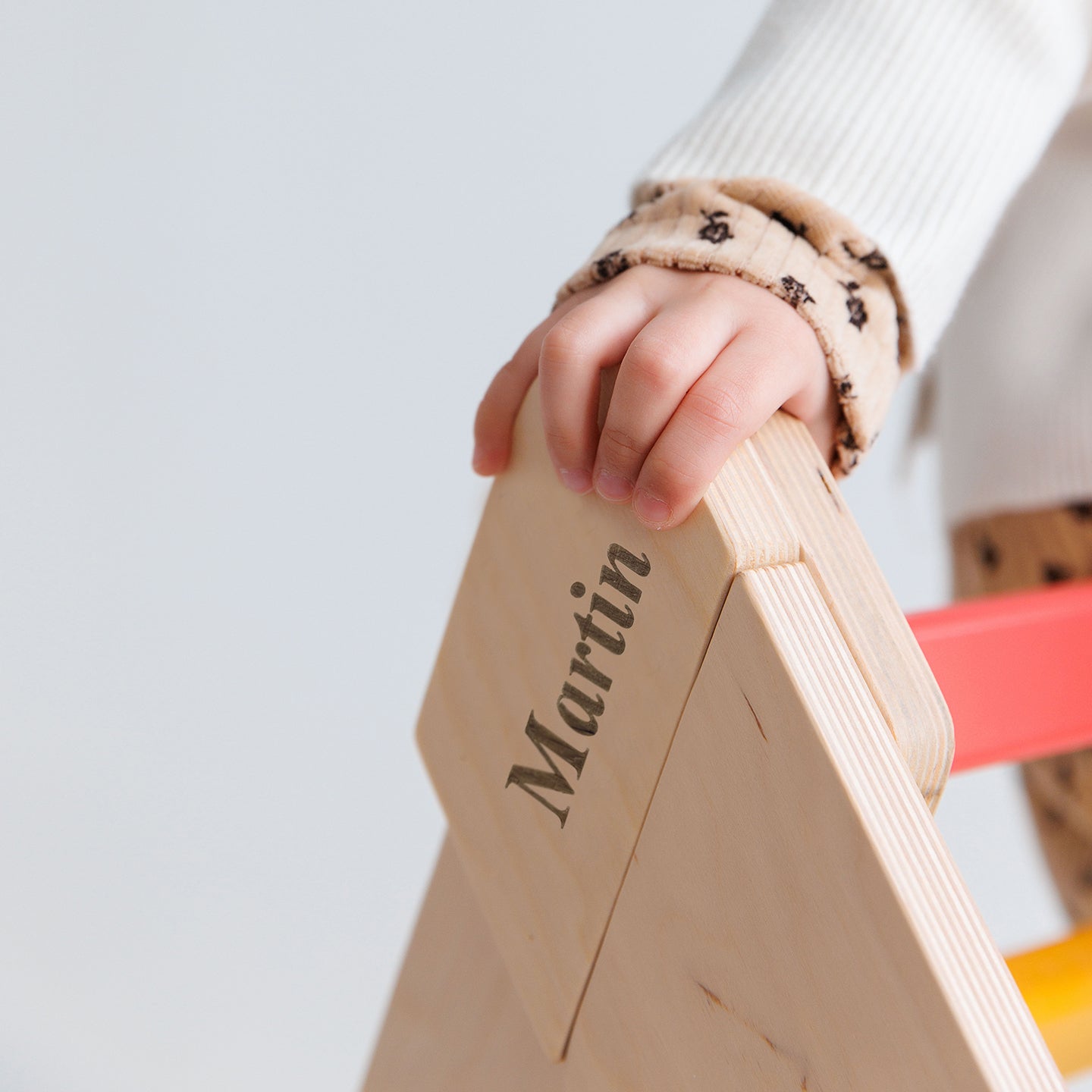 Pikler Triangle + 2 double-sided boards + wooden BusyKids Swing set (large) - Bright colour