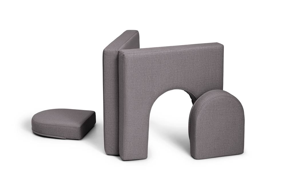 Shappy Original Play Sofa And Arches Set Dark Grey