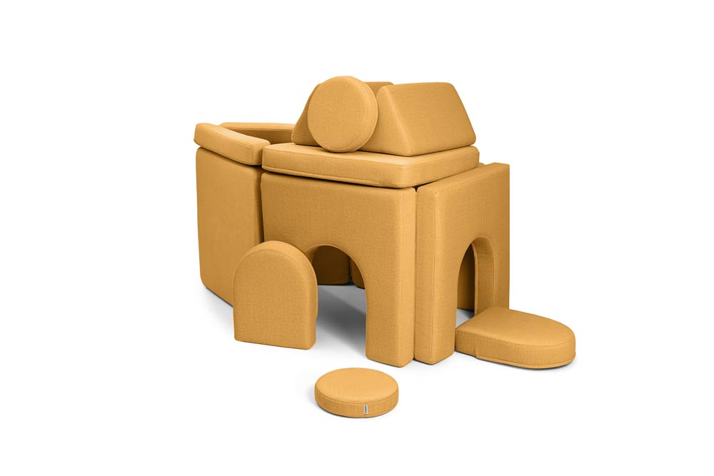 Shappy Original Play Sofa And Arches Set Mustard