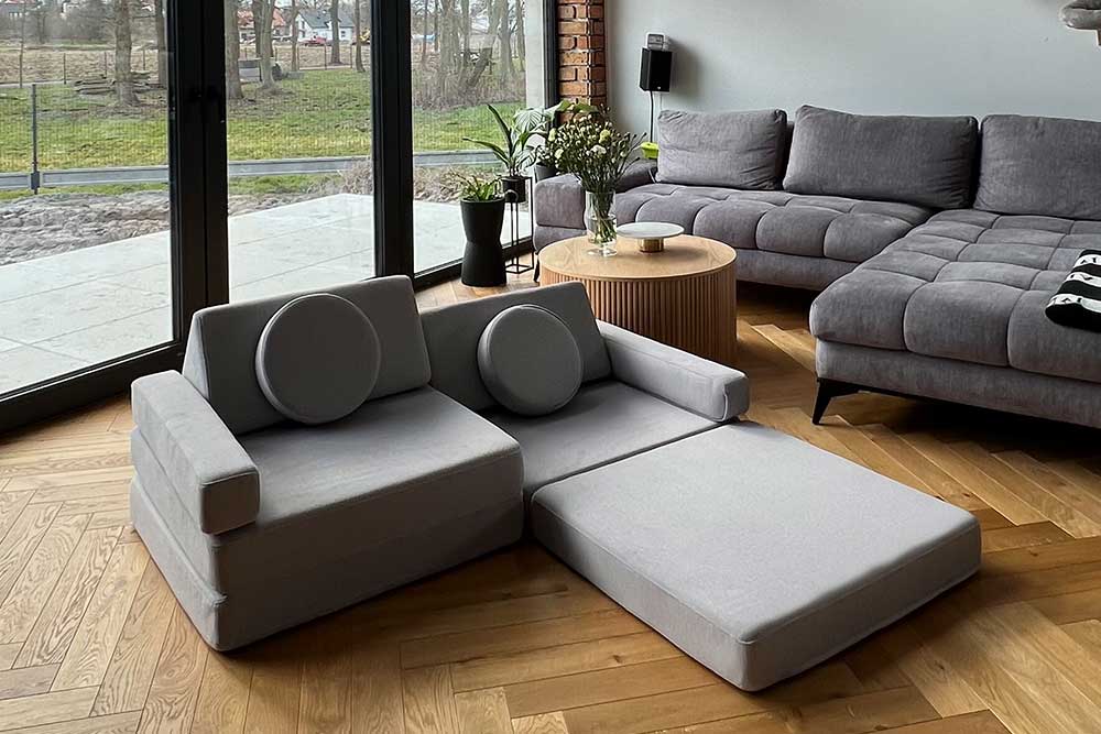 Shappy Play Sofa Ultra Plush Light Grey