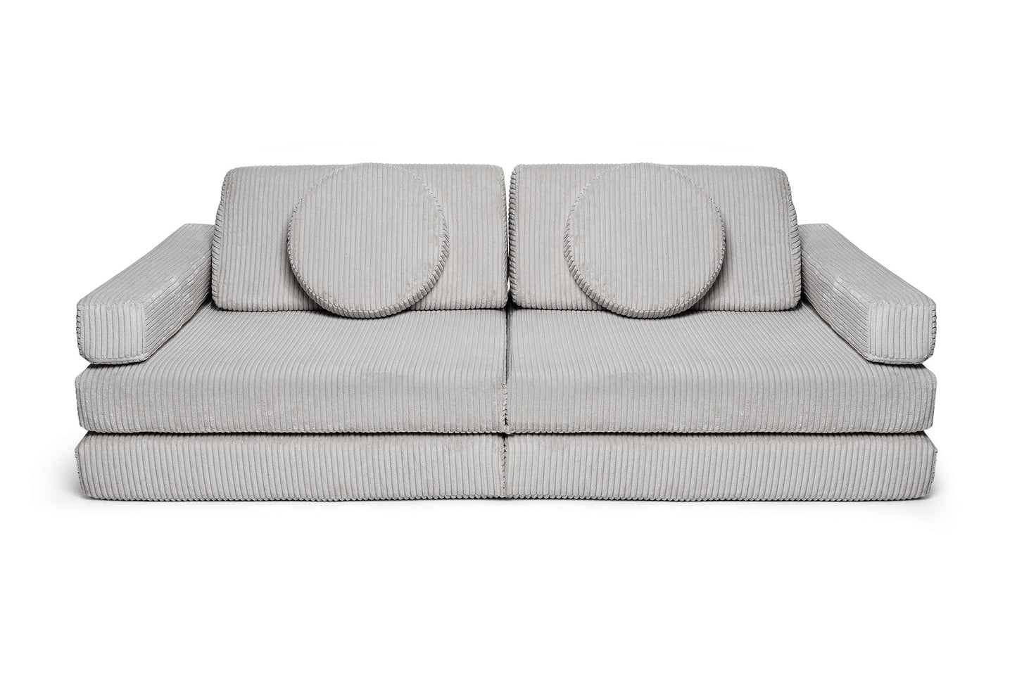 Shappy Speelbank Pure Corduroy in Pebble – vooraanzicht