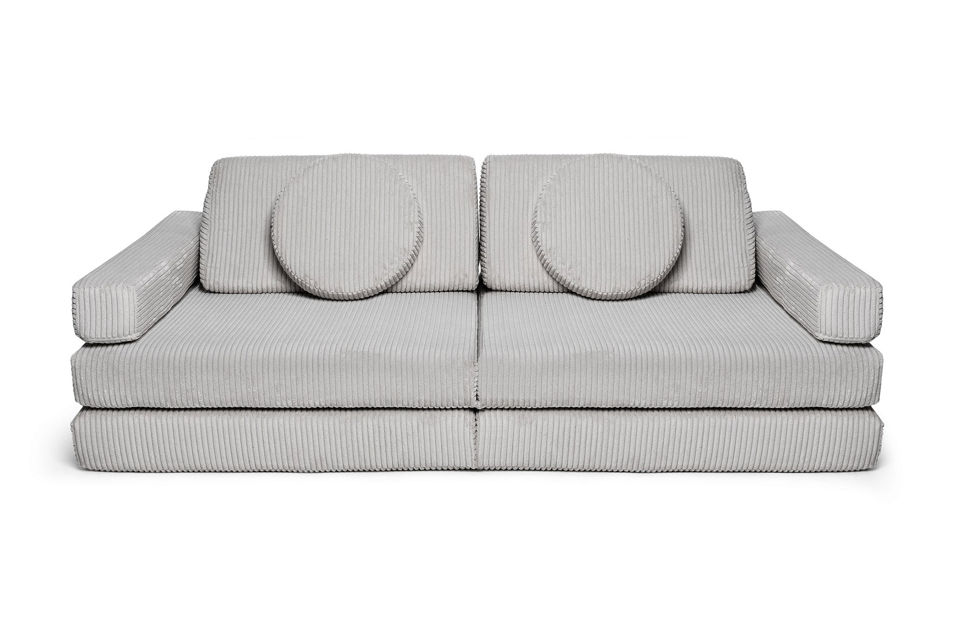 Shappy Speelbank Pure Corduroy in Pebble – vooraanzicht