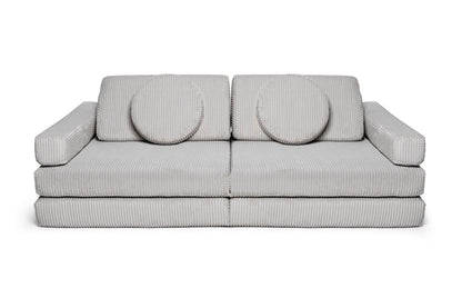 Shappy Speelbank Pure Corduroy in Pebble – vooraanzicht