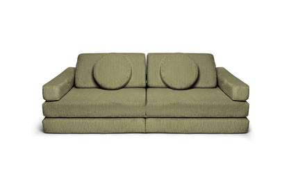 Shappy Speelbank Pure Corduroy in Dusty Sage – vooraanzicht
