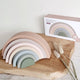 Silicone stacking tower rainbow - Natural