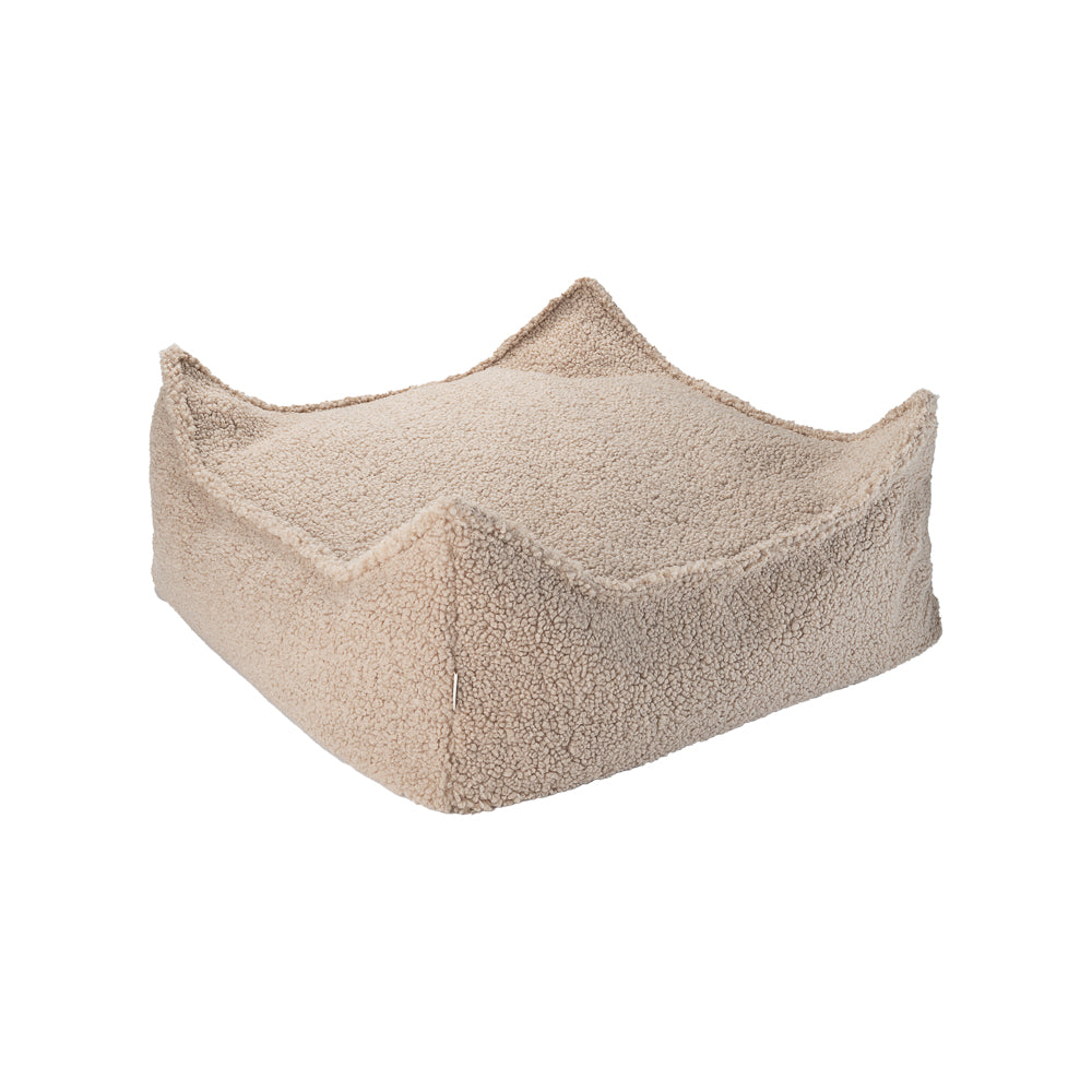 Wigiwama Square Ottoman Biscuit - teddystof poef