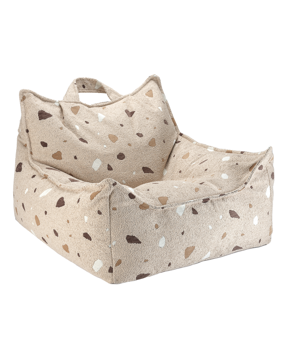 Wigiwama Terrazzo Sand Beanbag Chair - geweven zitzak