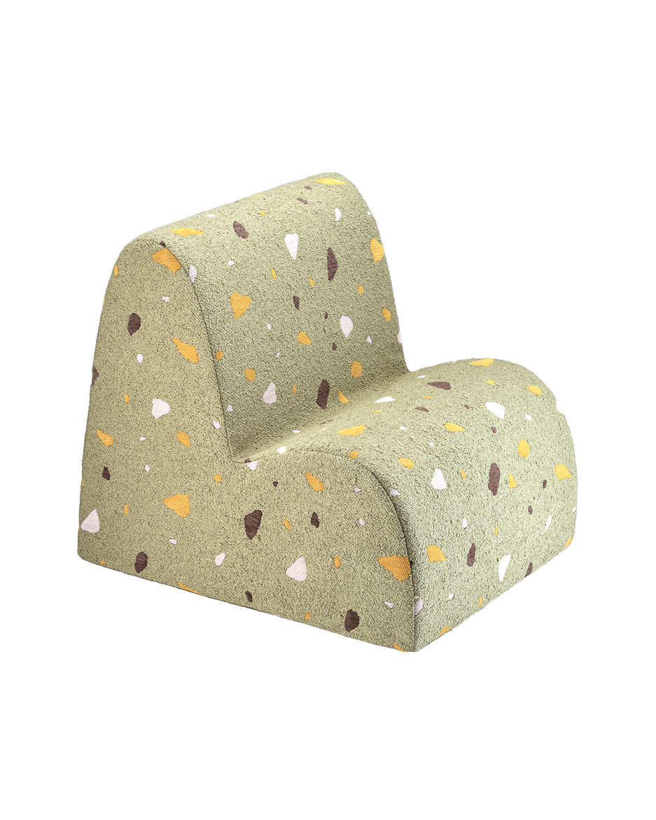 Wigiwama Terrazzo Moss Cloud Chair - geweven kinderstoel