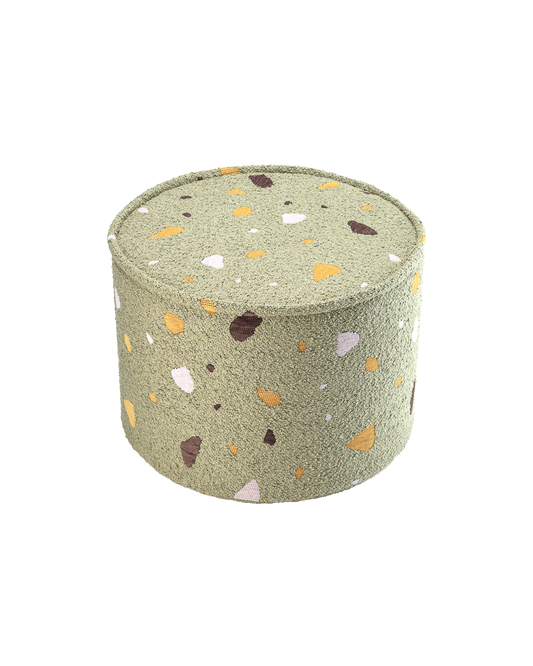 Terrazzo Moss Pouffe