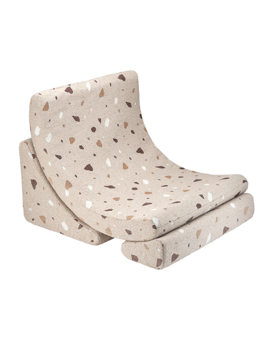 Wigiwama Terrazzo Sand Moon Chair - geweven loungestoel