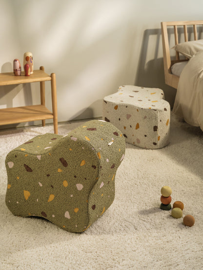 Terrazzo Moss Cloud Pouffe