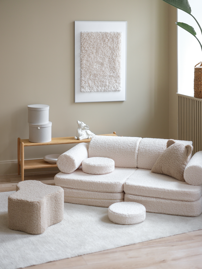 Wigiwama Cream White Settee - teddystof speelbank