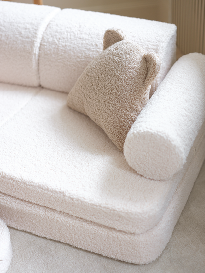 Wigiwama Cream White Settee - teddystof speelbank