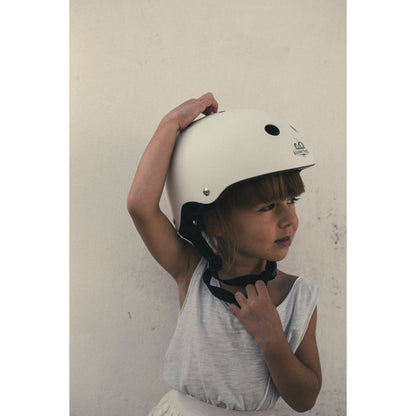 Kinderfeets kinderhelm voor op de fiets / fietshelm voor kinderen - mat wit