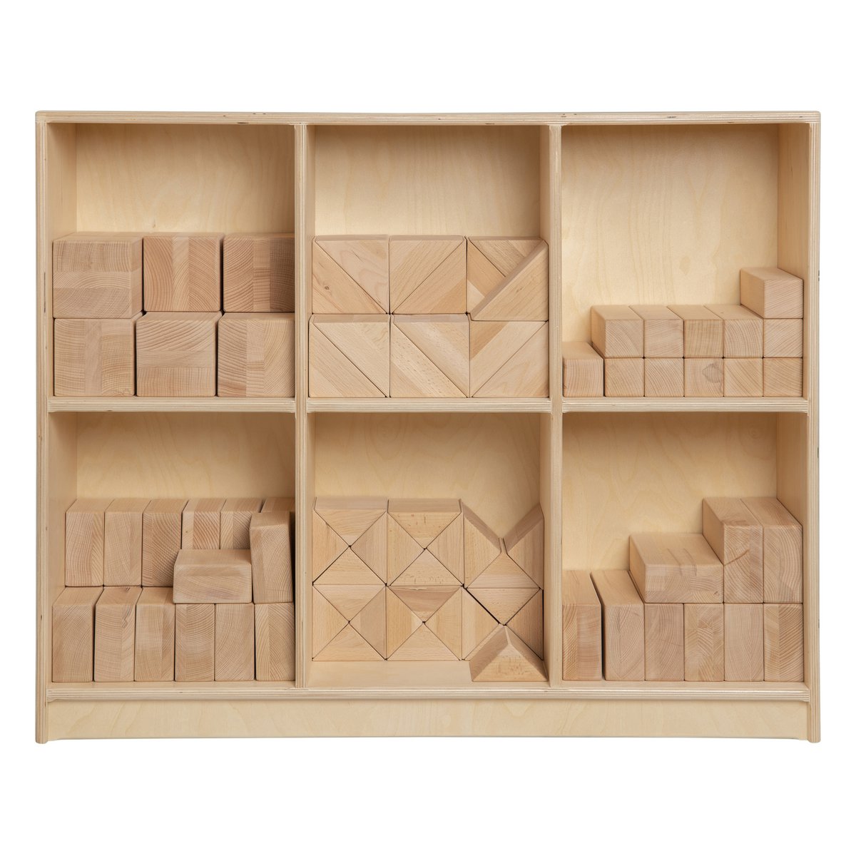 Van Dijk Toys Blokkenkast voor Haagse blokkenset – 6-vaks | kinderopvang-proof
