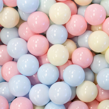 Pastel gekleurde ballen voor Soft Play ballenbak (500 stuks)