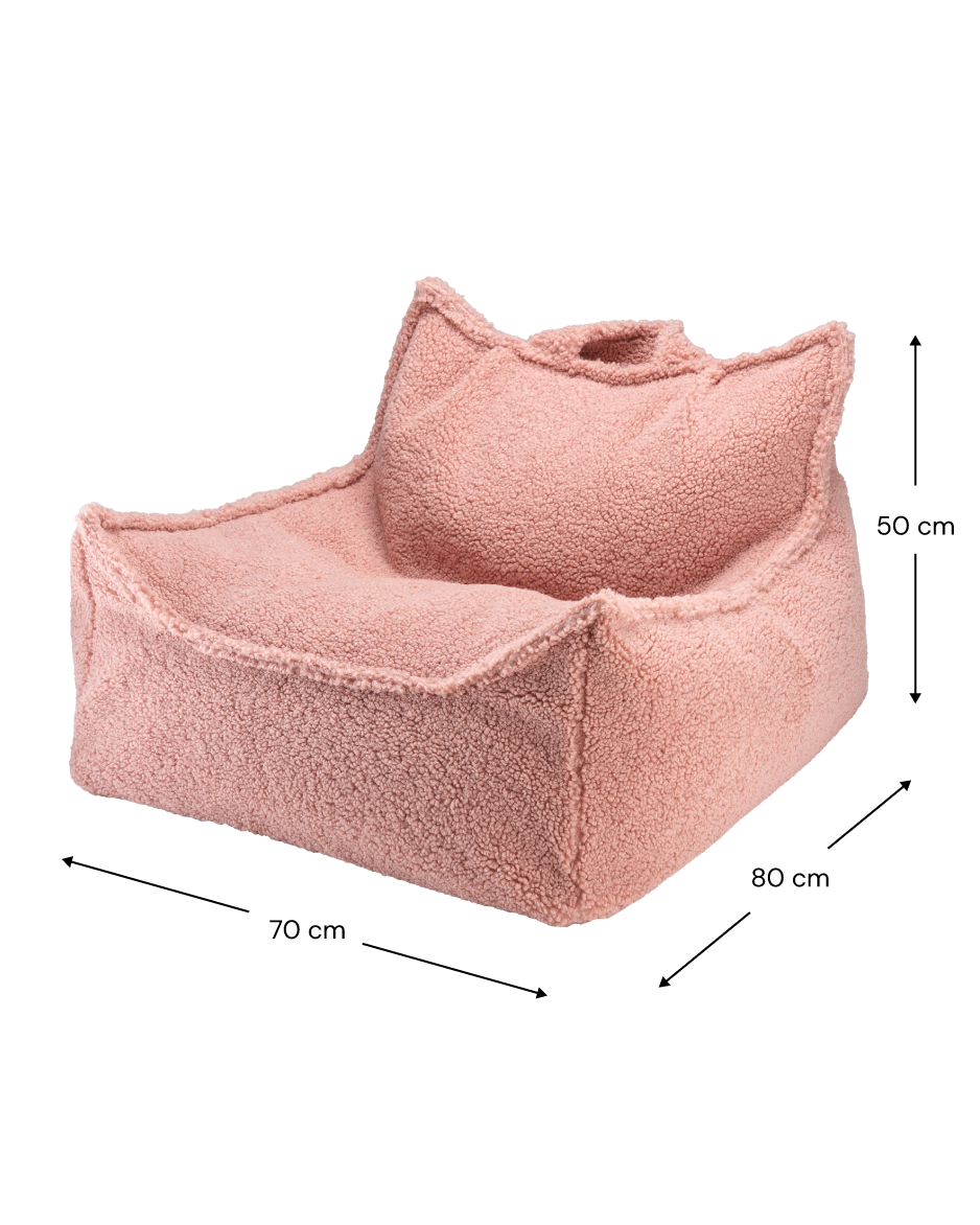 Wigiwama Guava Beanbag Chair - teddystof zitzak