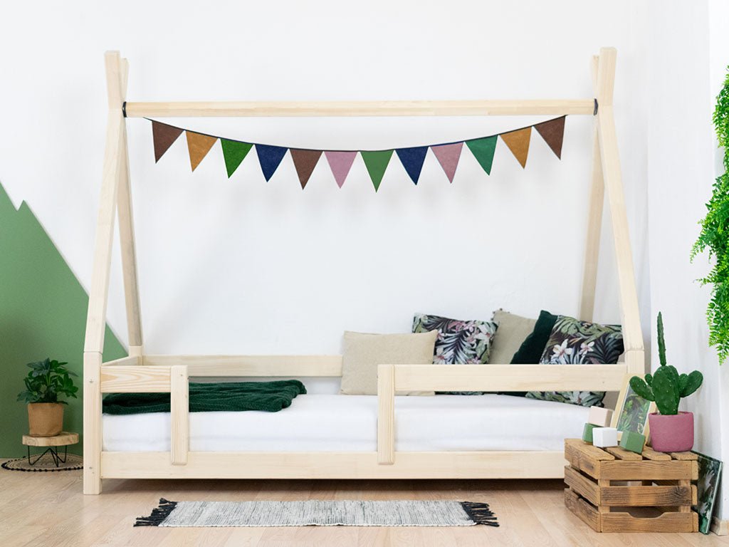 Benlemi NAKANA tipi bed met vaste bedrand