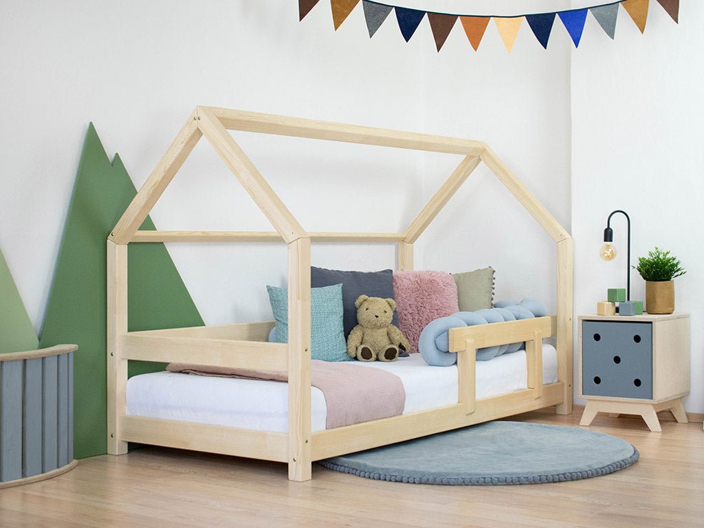 Benlemi TERY houten huisbed met bedrand