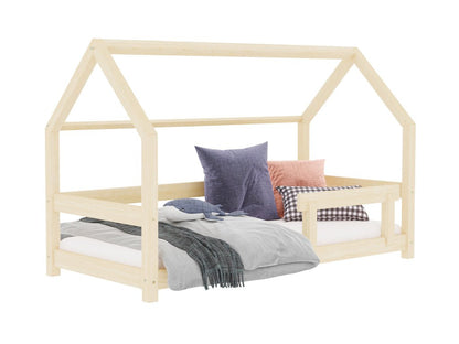 Huisbed Tery - houten kinderbed met bedrand - 