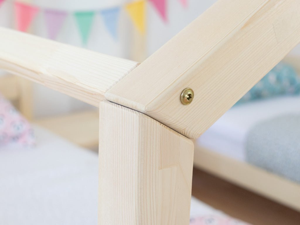 Huisbed Villy - houten kinderbed voor 2 - duo bedhuisje - 