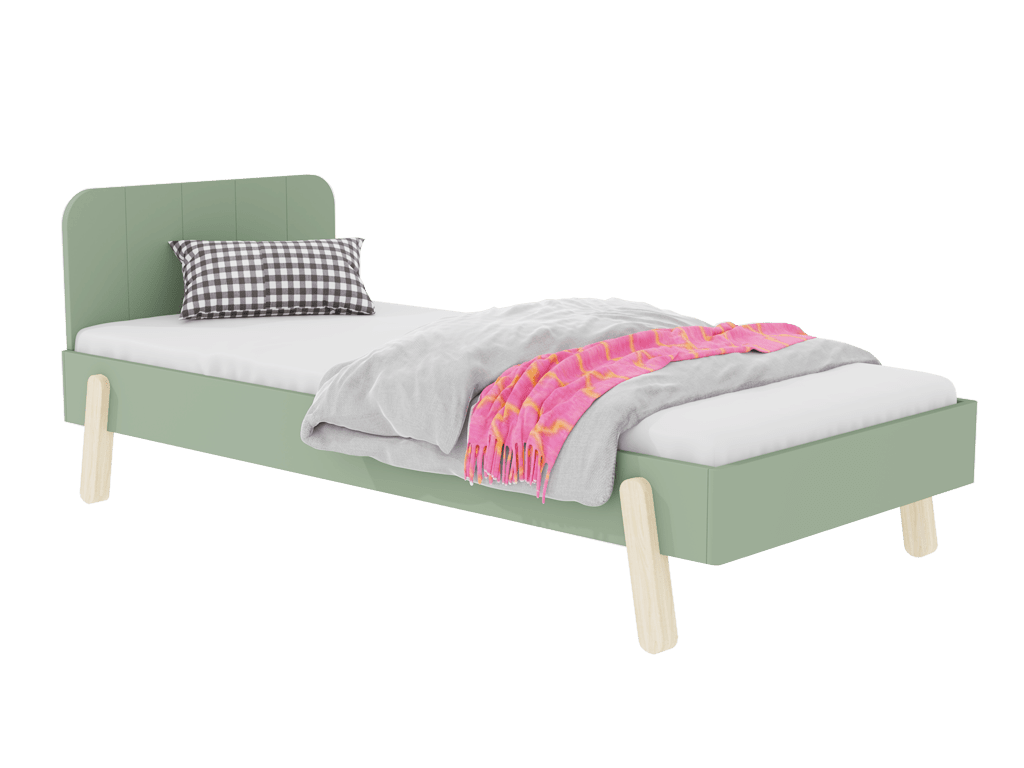 Kinderbed Nova - 90x200 - rechthoekig hoofdbord - 