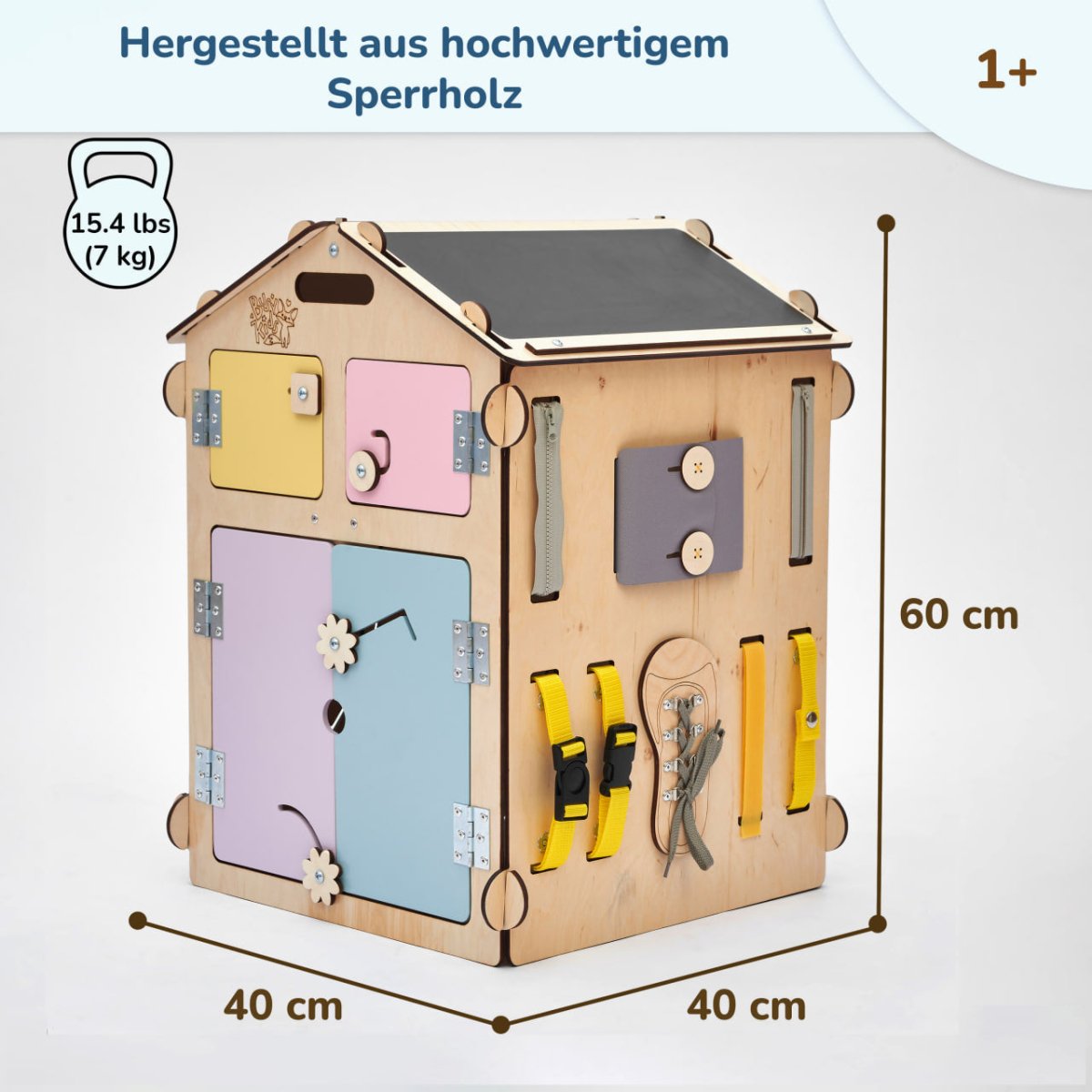 houten Montessori activiteitenhuis voor kinderen van 1 tot 5 jaar