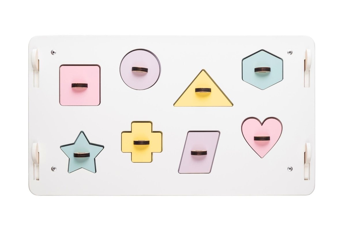 BusyKids Busy Board speelhuisje – wit/pastel, limited edition-Speelhuisje