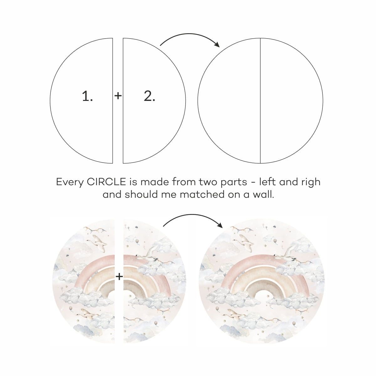 Rainbow In A Circle For Boys