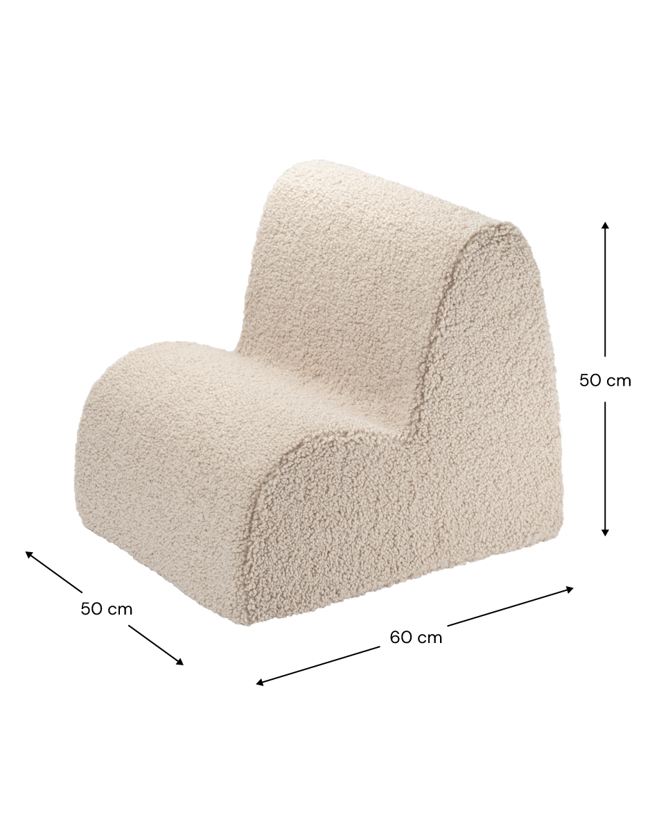 Wigiwama Biscuit Cloud Chair - teddystof kinderstoel