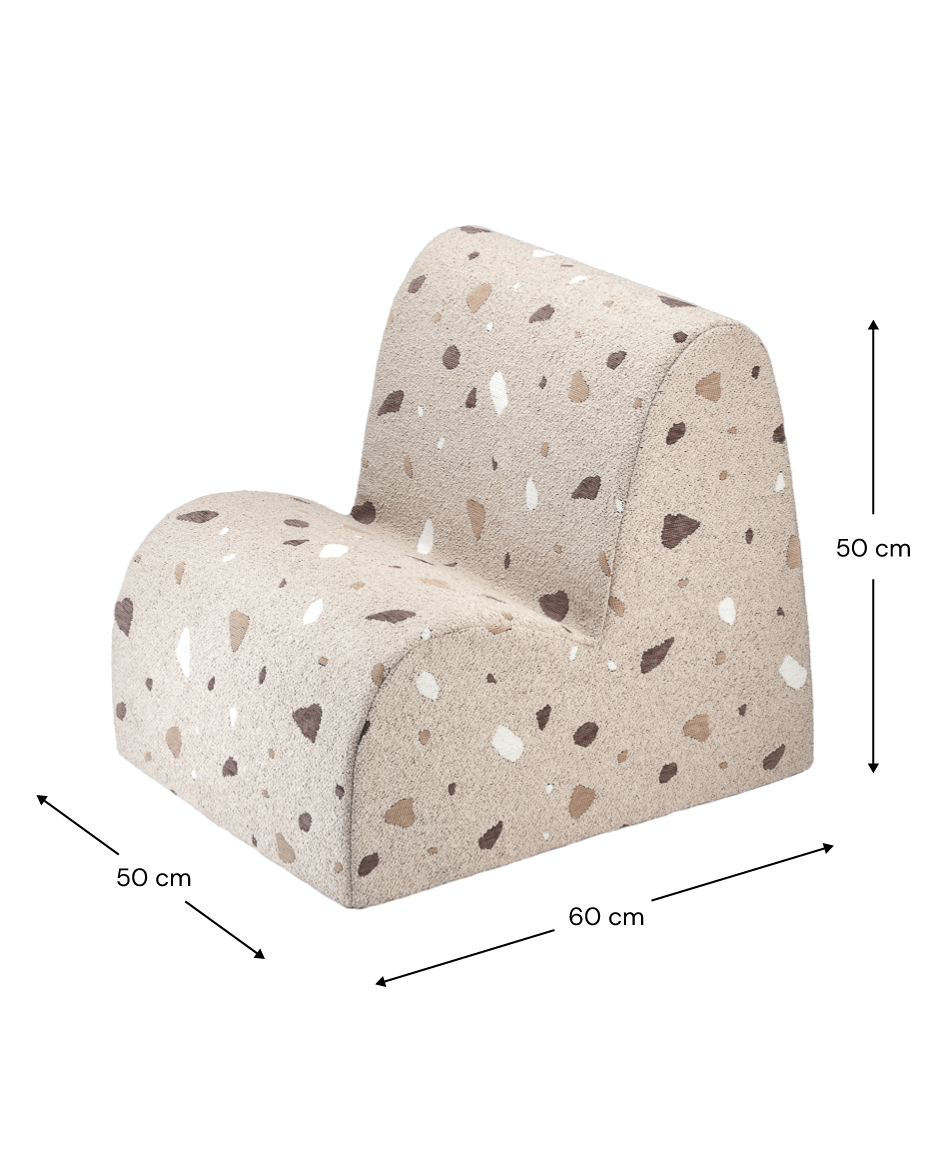 Wigiwama Terrazzo Sand Cloud Chair - geweven kinderstoel