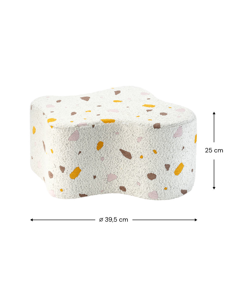 Wigiwama Terrazzo Marble Cloud Pouffe