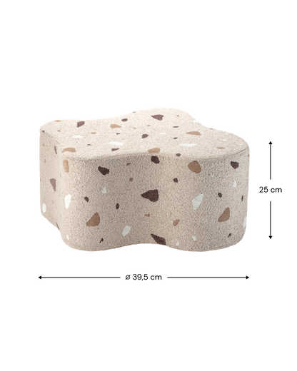 Terrazzo Sand Cloud Pouffe