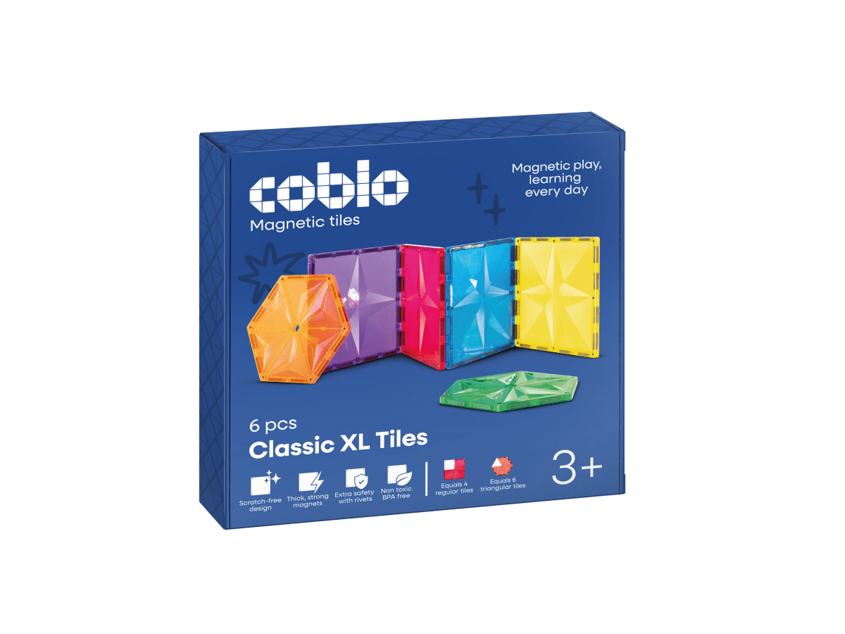 Coblo Magnetische Tegels Classic XL – 6 stuks verpakking
