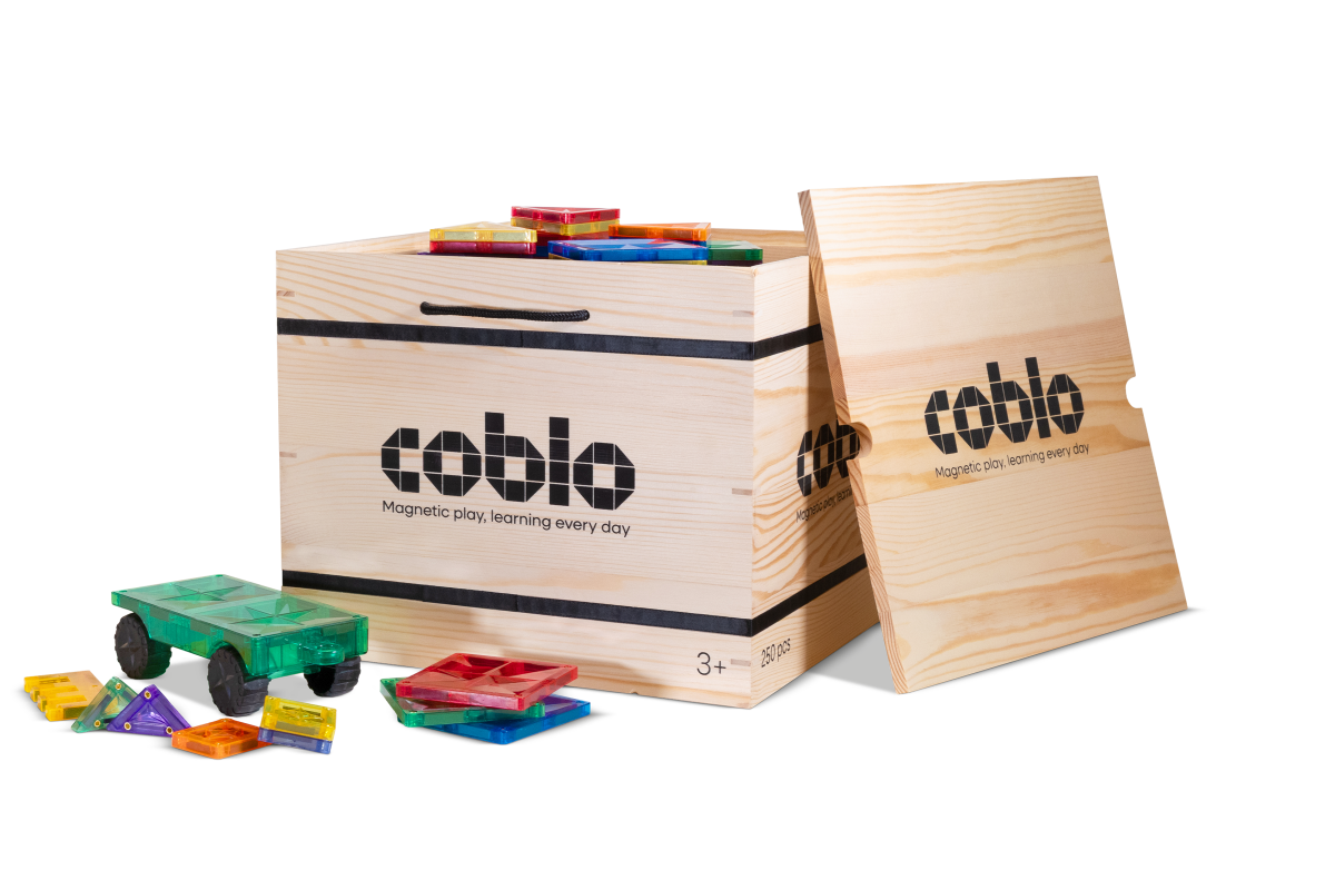 Coblo Magnetische Tegels Classic XL Box – 250 stuks verpakking