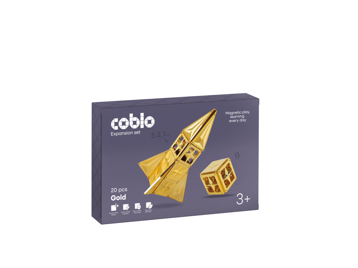 Coblo Magnetische Tegels Goud – 20 stuks verpakking