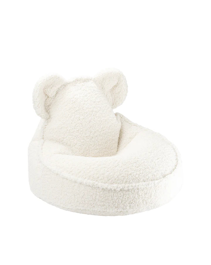 Wigiwama Cream White Bear Sitzsack – flauschiger Sitzsack